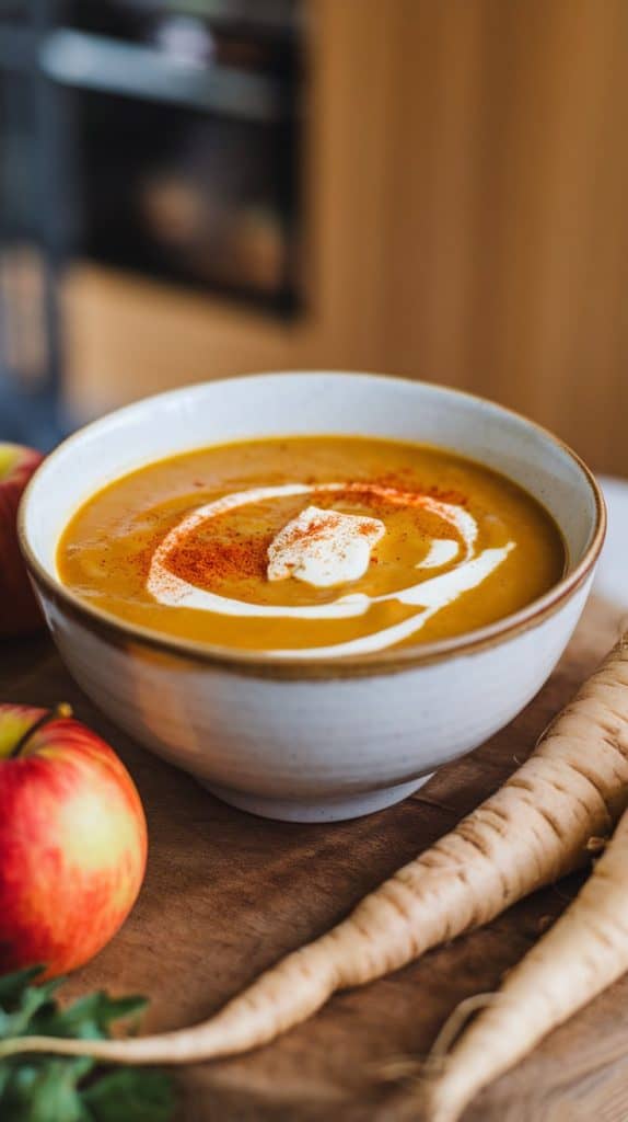 Curried Parsnip & Apple Soup