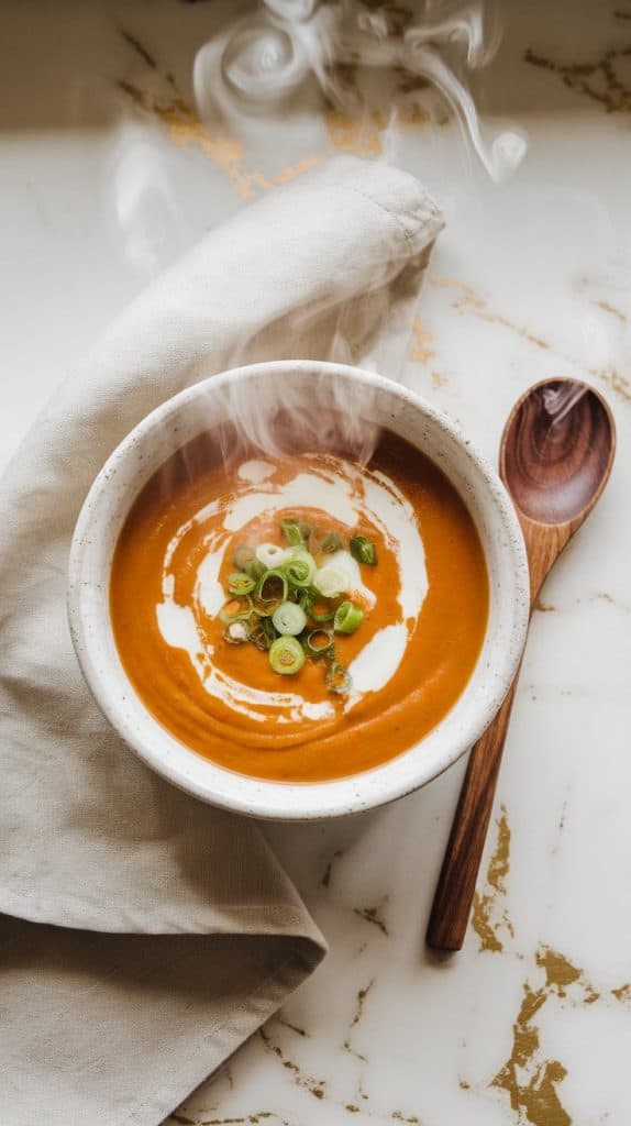 Cozy Miso Ginger Sweet Potato Soup