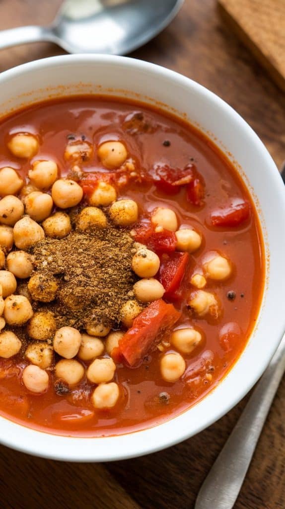 Za’atar Chickpea Tomato Soup