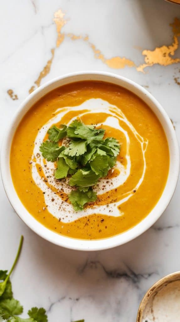 Carrot Coconut Turmeric Soup