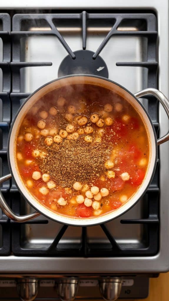 Za’atar Chickpea Tomato Soup