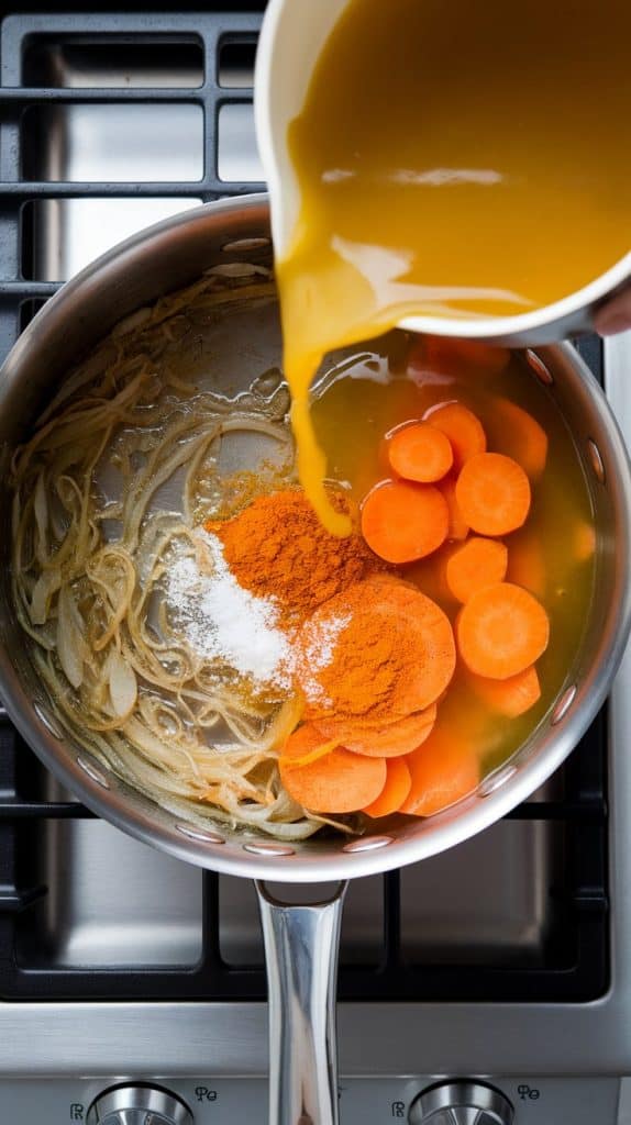Carrot Coconut Turmeric Soup