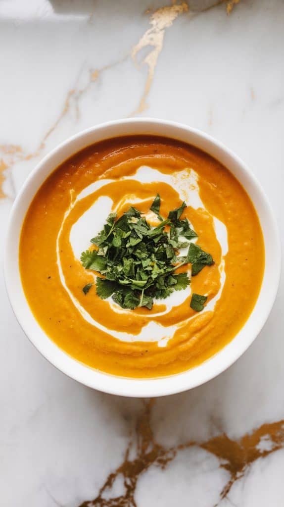 Carrot Coconut Turmeric Soup
