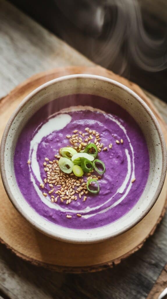 Purple Sweet Potato & Ginger Soup