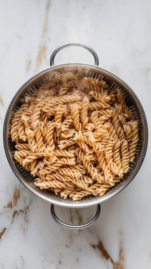 Lemon Tahini Chickpea Pasta Salad