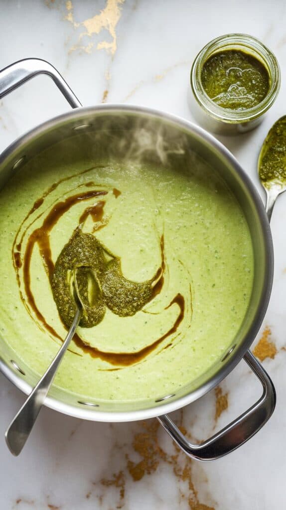 Zucchini Pesto Soup