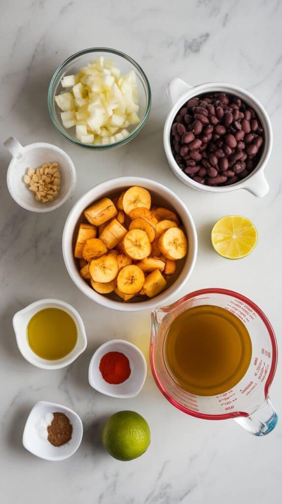 Smoky Black Bean & Plantain Soup