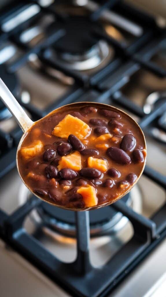 Smoky Black Bean & Plantain Soup