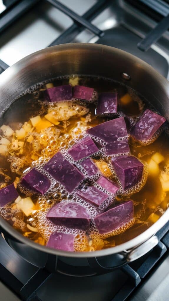 Purple Sweet Potato & Ginger Soup