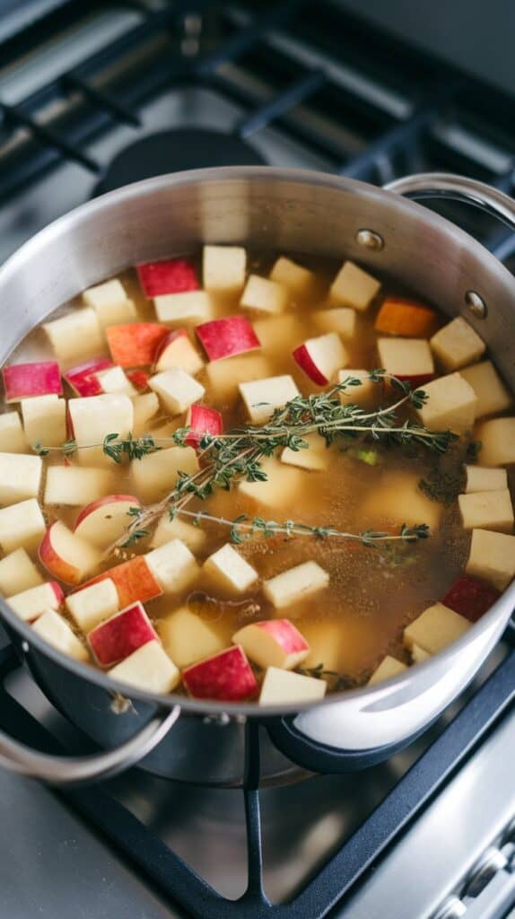 Rutabaga & Apple Soup —