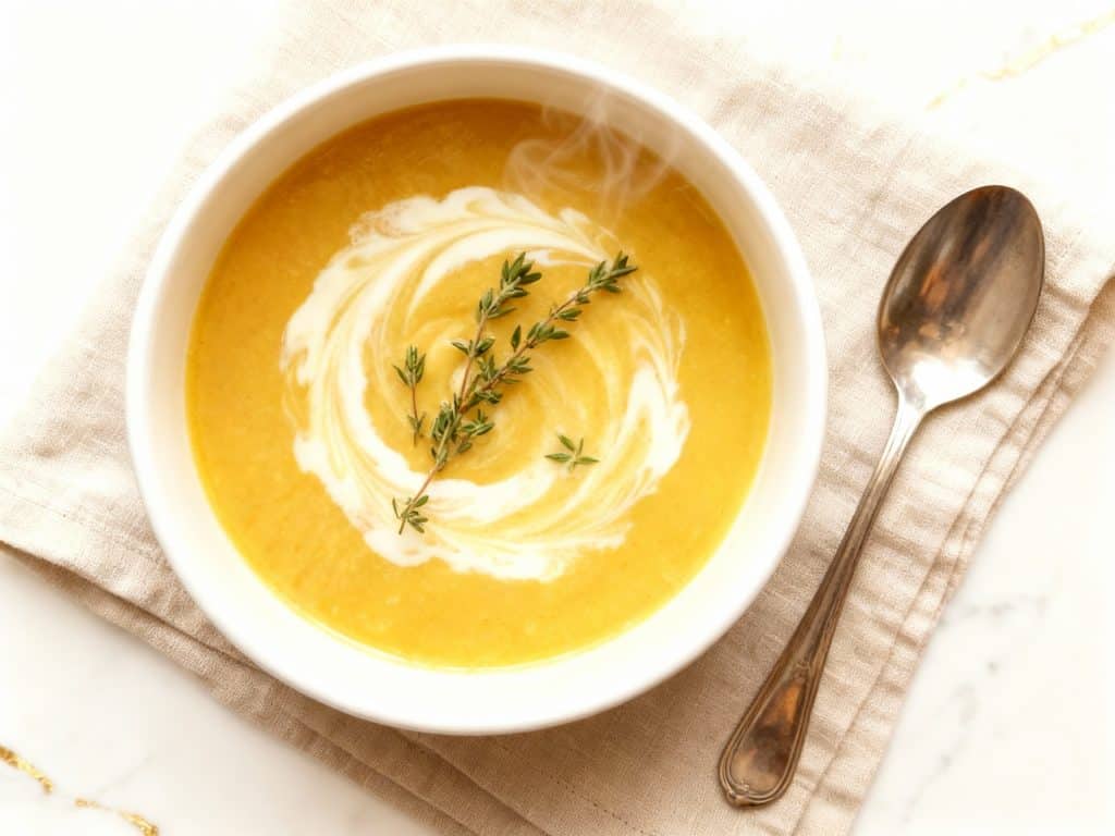 Vegan curried Parsnip & Apple Soup