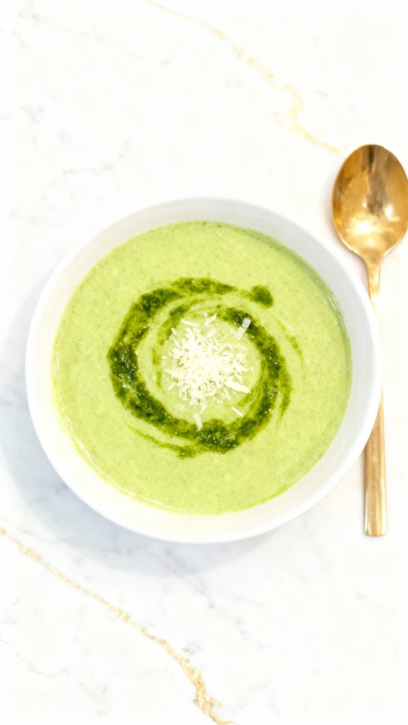 Zucchini Pesto Soup