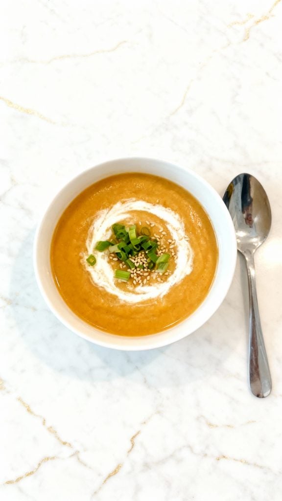 Cozy Miso Ginger Sweet Potato Soup