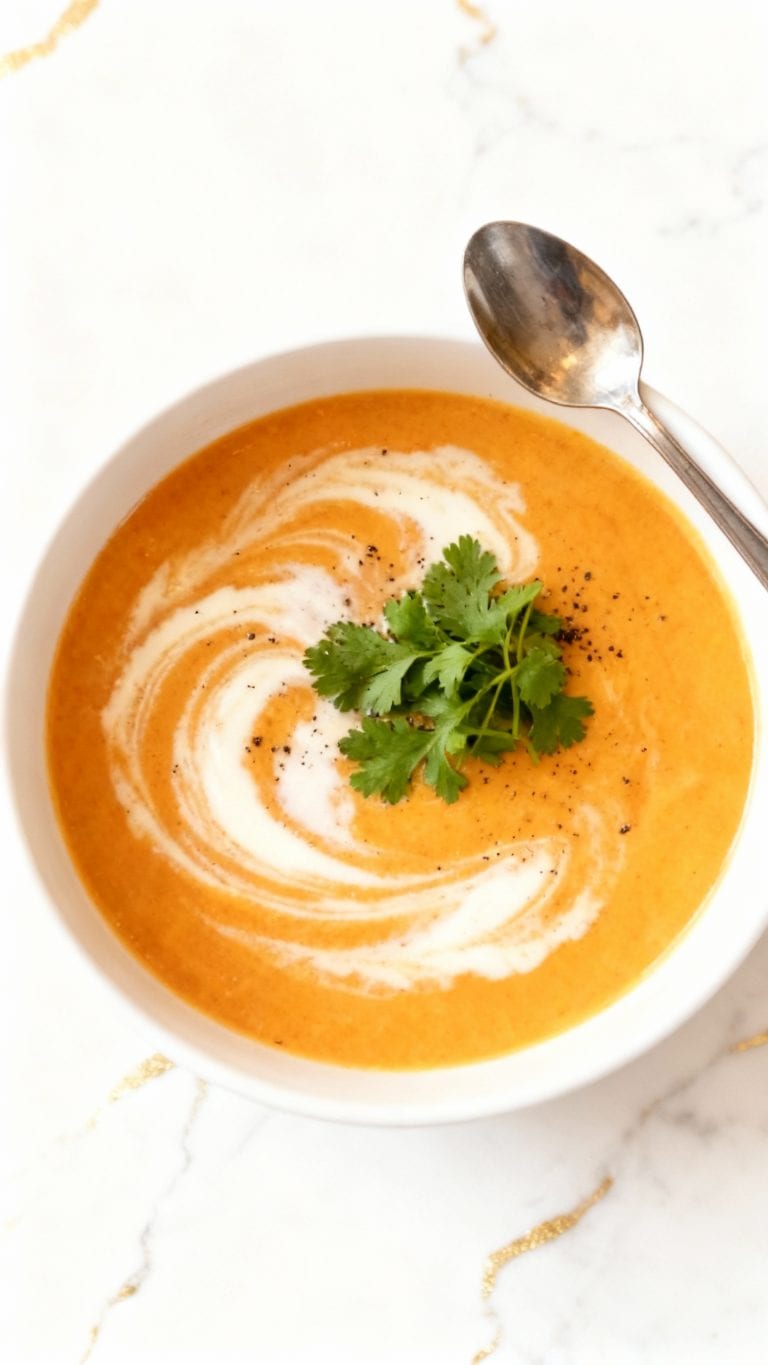Carrot Coconut Turmeric Soup