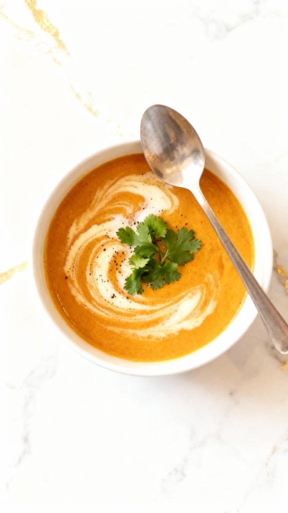 Carrot Coconut Turmeric Soup