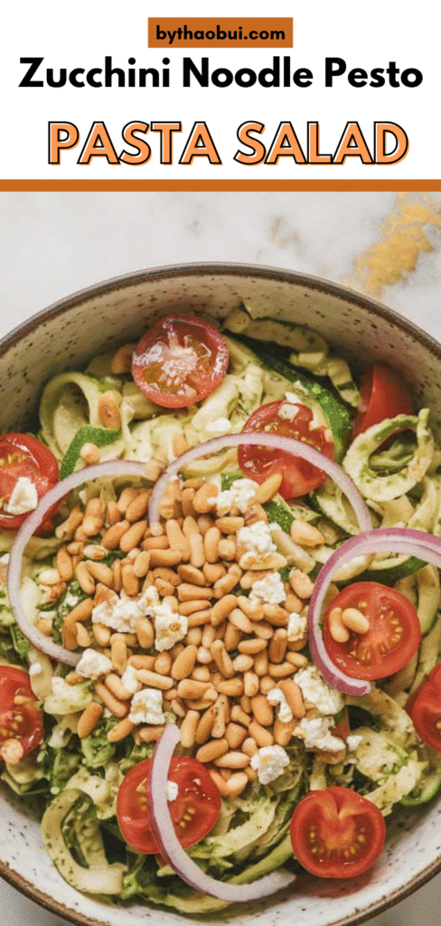 Zucchini Noodle Pesto Pasta Salad