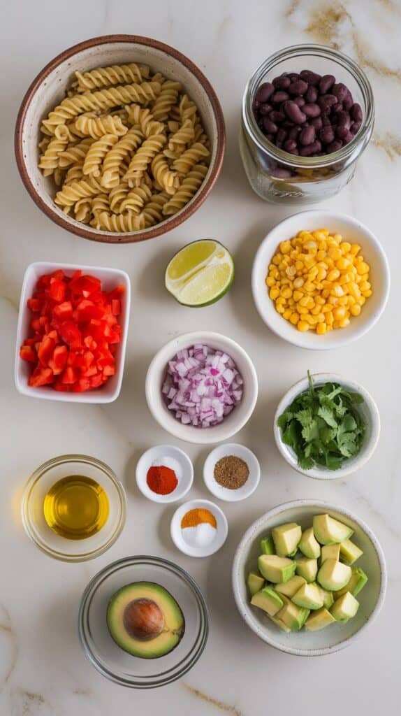 Southwest Black Bean Pasta Salad