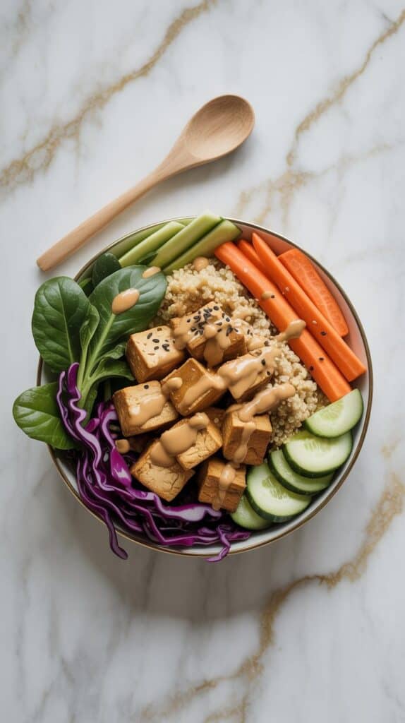Miso Tahini Tofu Power Bowl