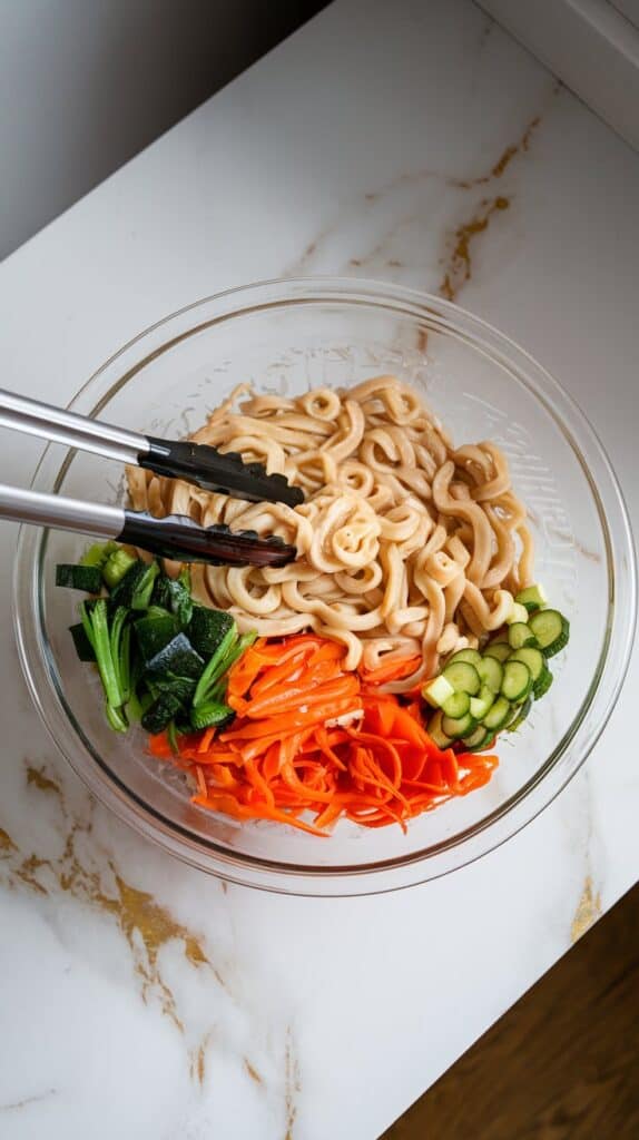Miso-Ginger Udon Salad