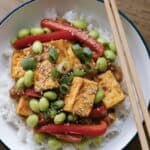 Spicy Tofu Edamame Stir-Fry
