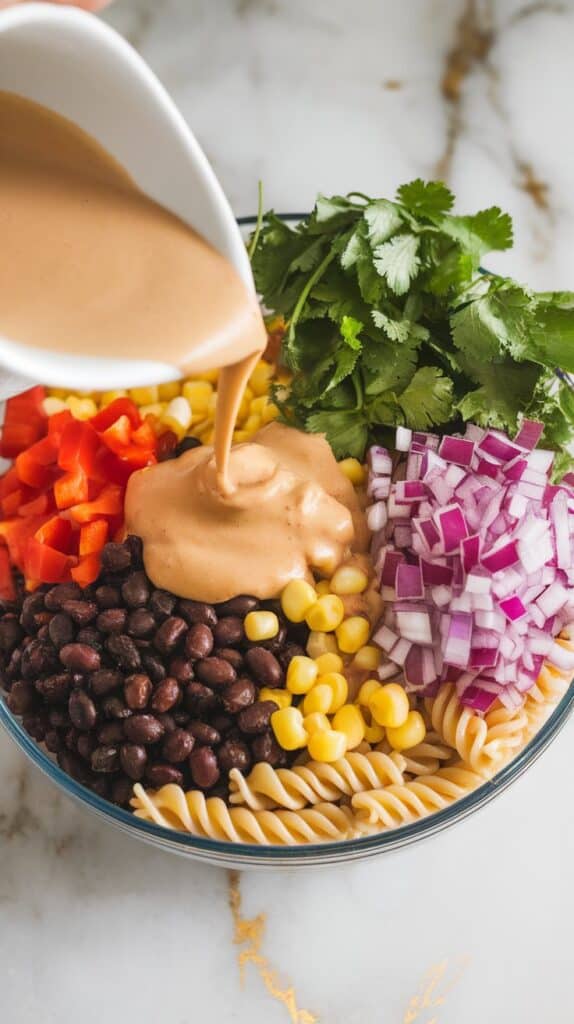 Southwest Black Bean Pasta Salad