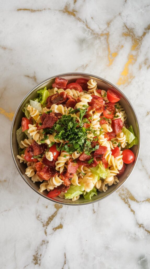Vegan BLT Pasta Salad