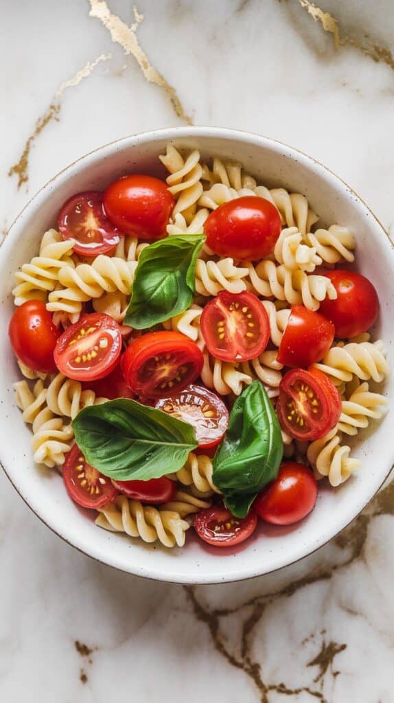 Caprese-Style Vegan Pasta Salad