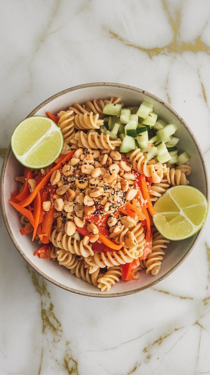 Thai Peanut Pasta Salad