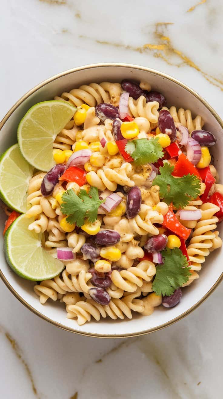 Southwest Black Bean Pasta Salad