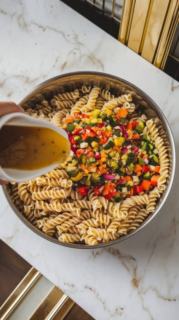 Rainbow Veggie Pasta Salad