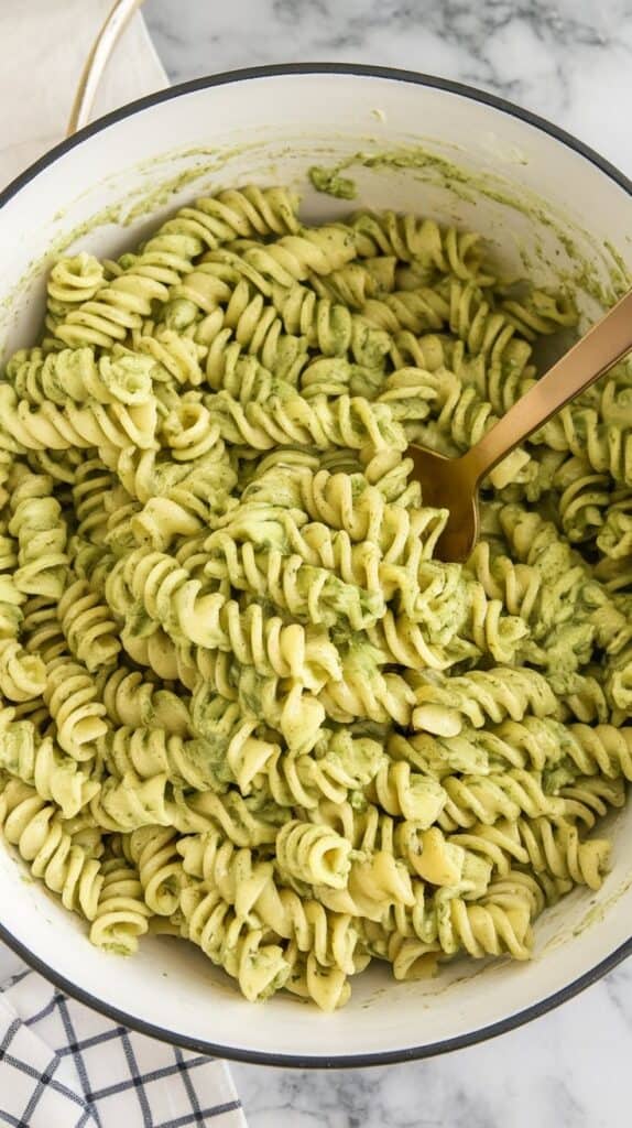 Avocado Pesto Pasta Salad