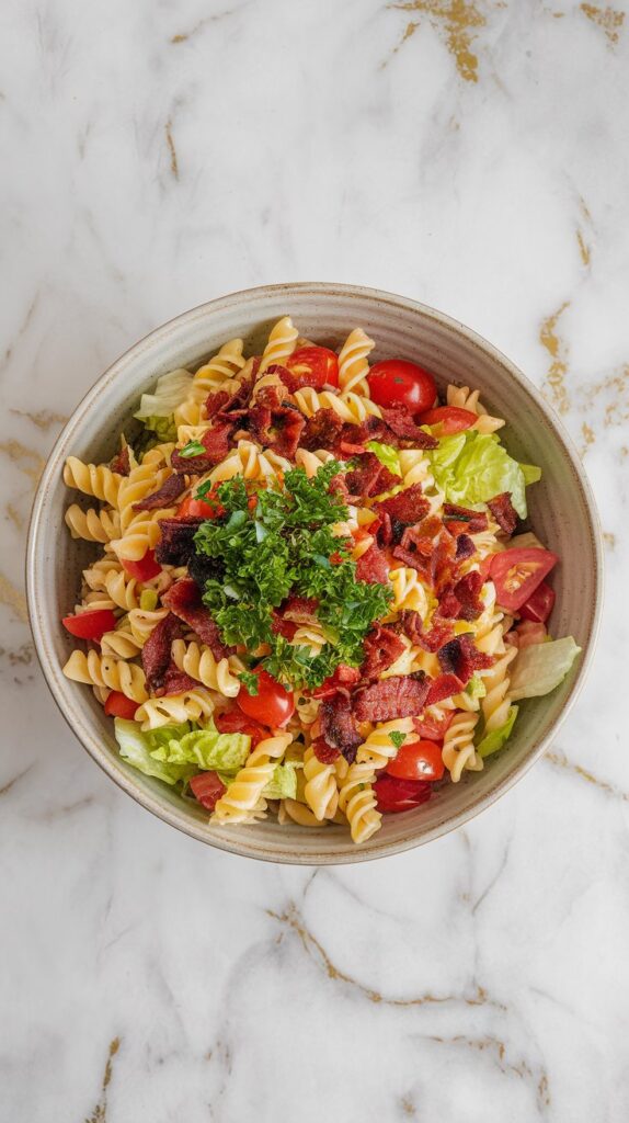 Vegan BLT Pasta Salad