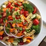 Rainbow Veggie Pasta Salad