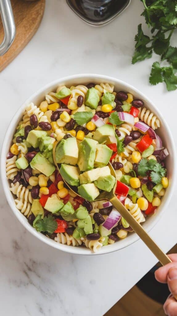 Southwest Black Bean Pasta Salad