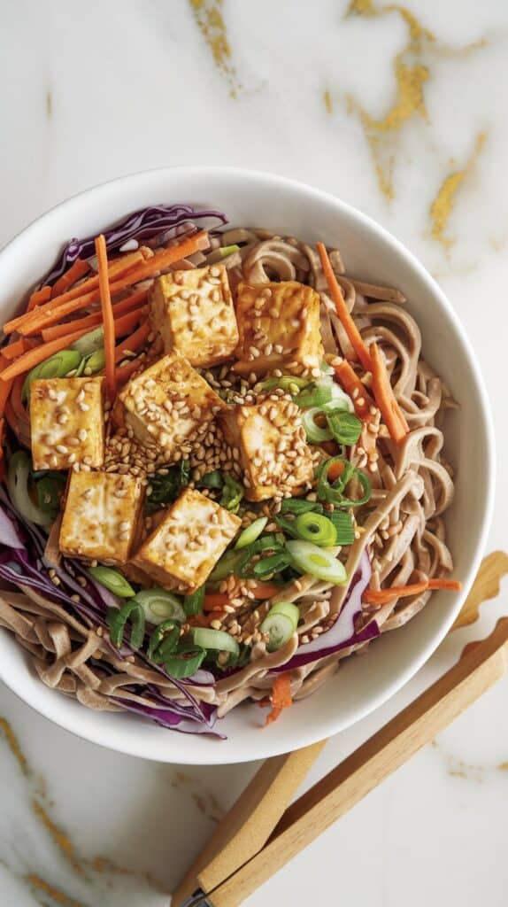 Tofu & Sesame Soba Salad