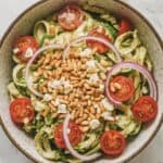 Zucchini Noodle Pesto Pasta Salad