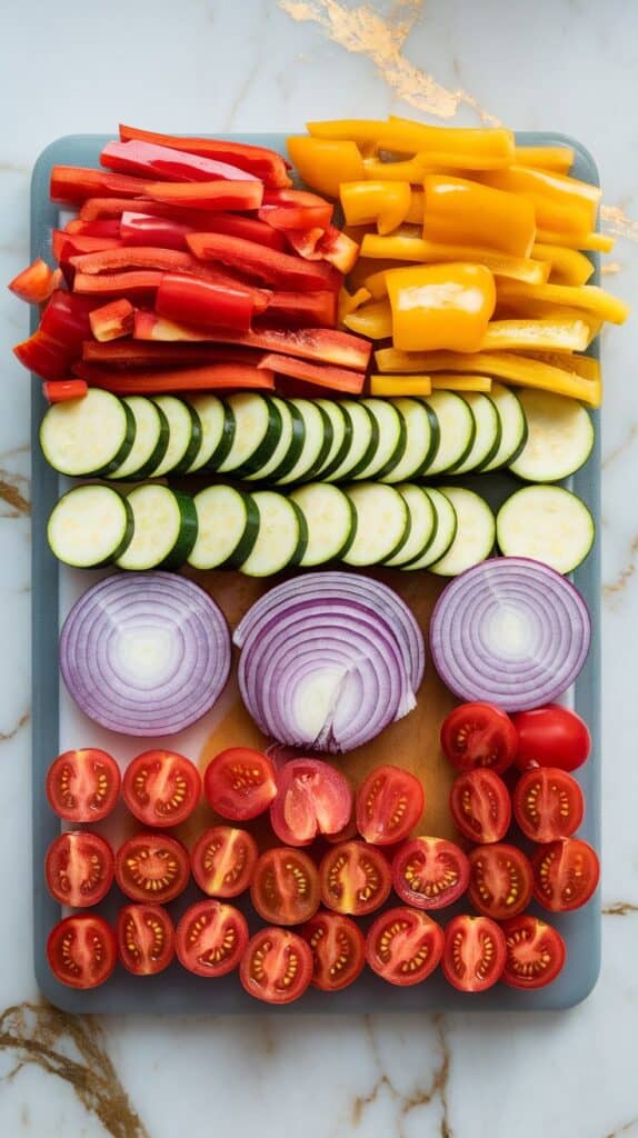 Roasted Veggie Balsamic Pasta Salad