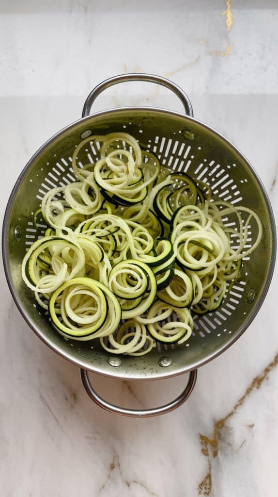 Zucchini Noodle Pesto Pasta Salad