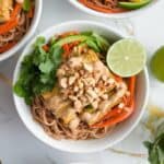 Tempeh Noodle Bowls with Ginger Peanut Sauce