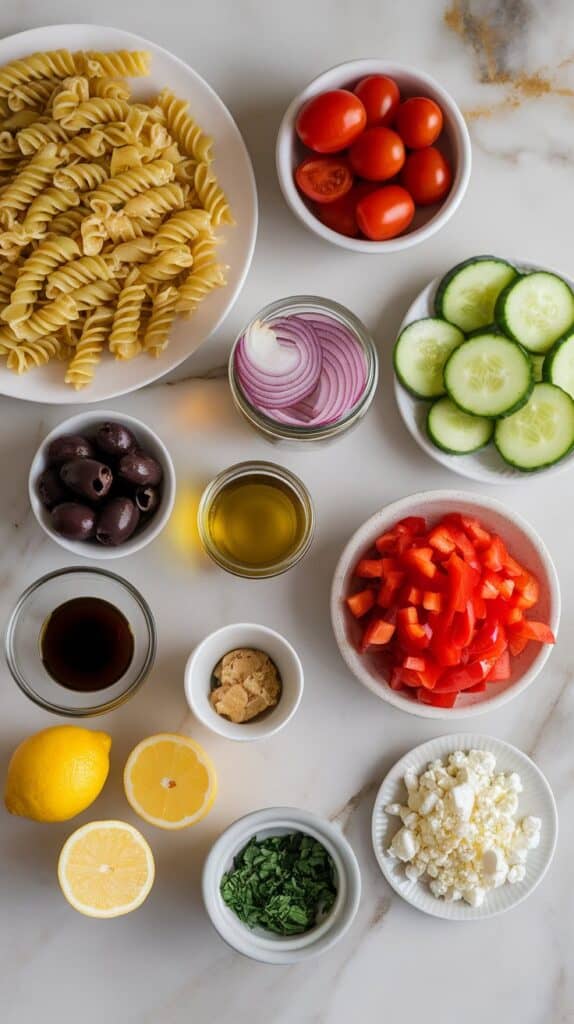Simple & Fresh Salad Pasta