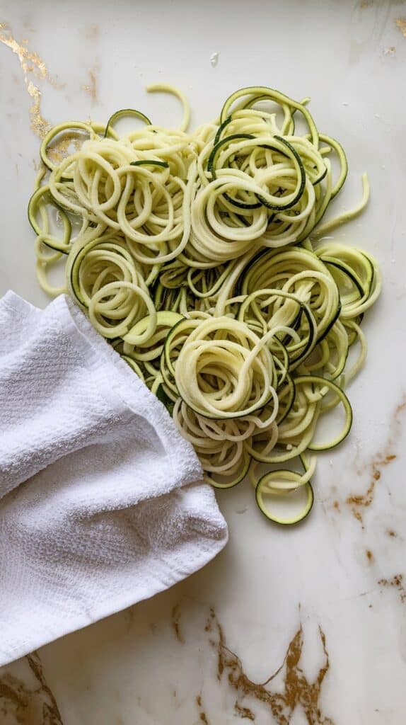Zucchini Noodle Pesto Pasta Salad