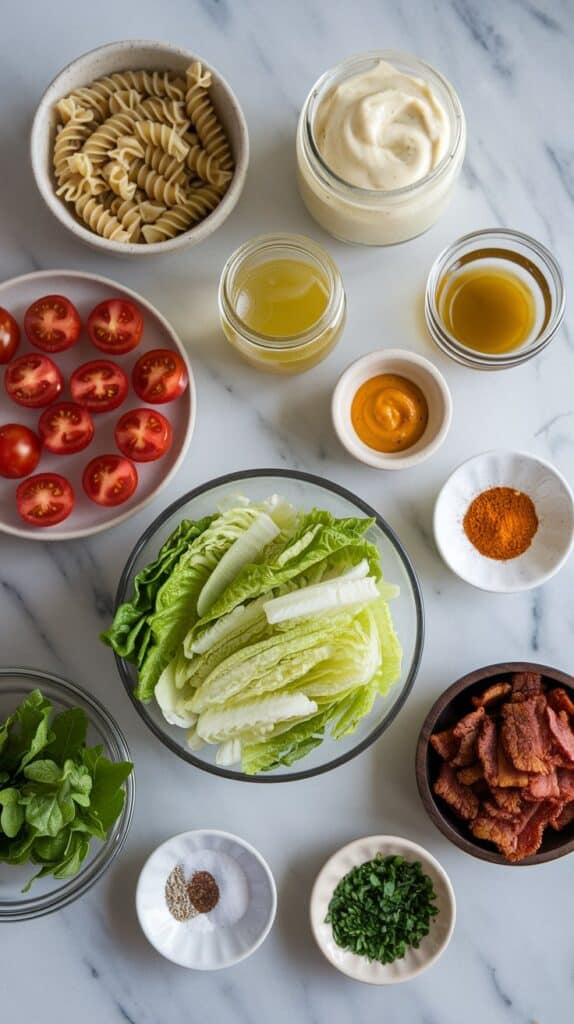 Vegan BLT Pasta Salad