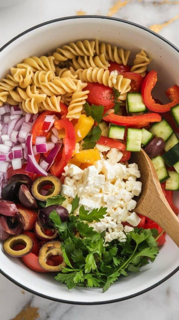 Simple & Fresh Salad Pasta