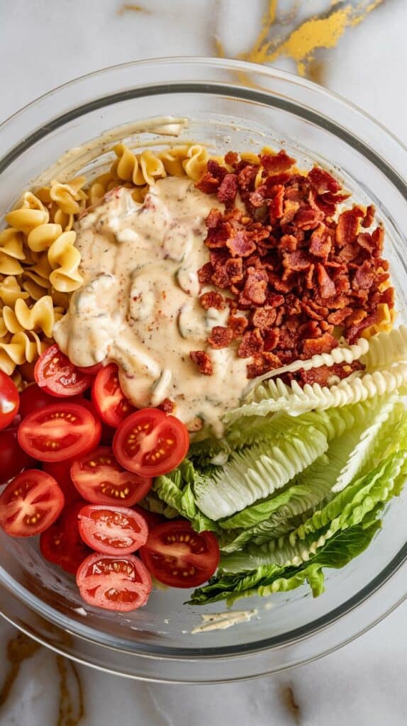 Vegan BLT Pasta Salad