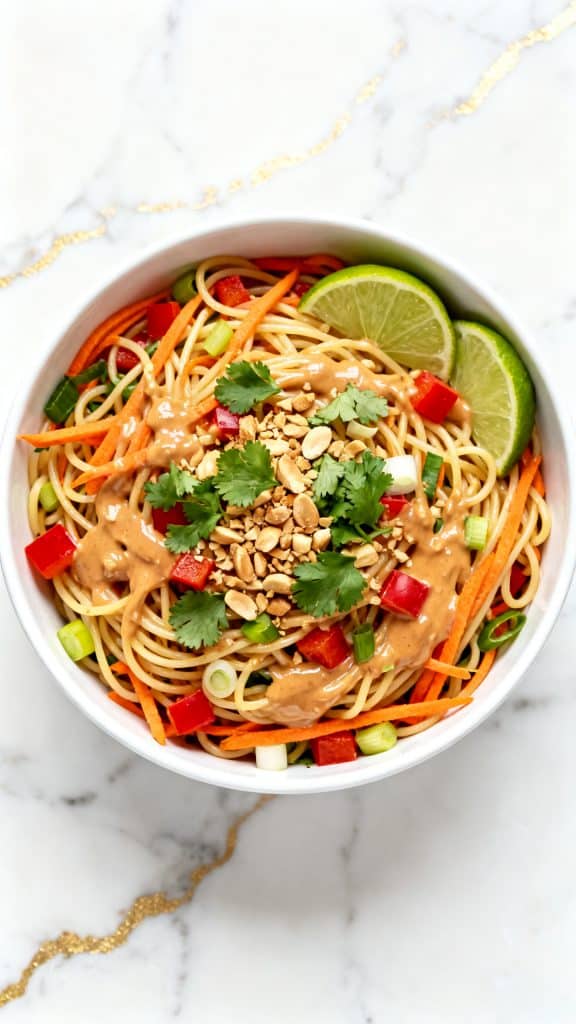 Thai Peanut Pasta Salad