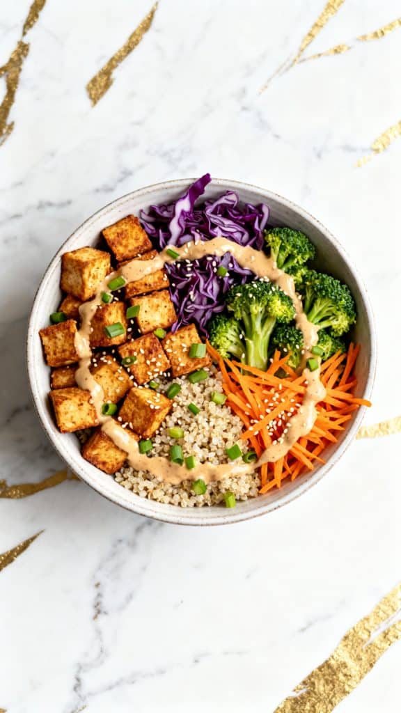 Miso Tahini Tofu Power Bowl