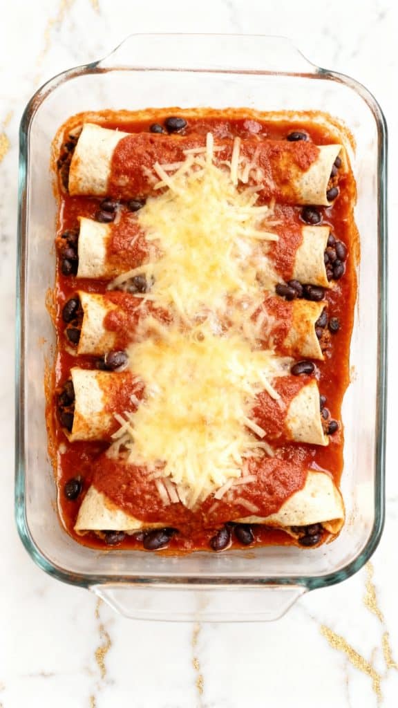 Black Bean Zucchini Enchiladas