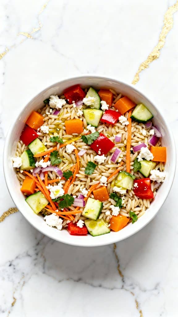 Caprese-Style Vegan Pasta Salad