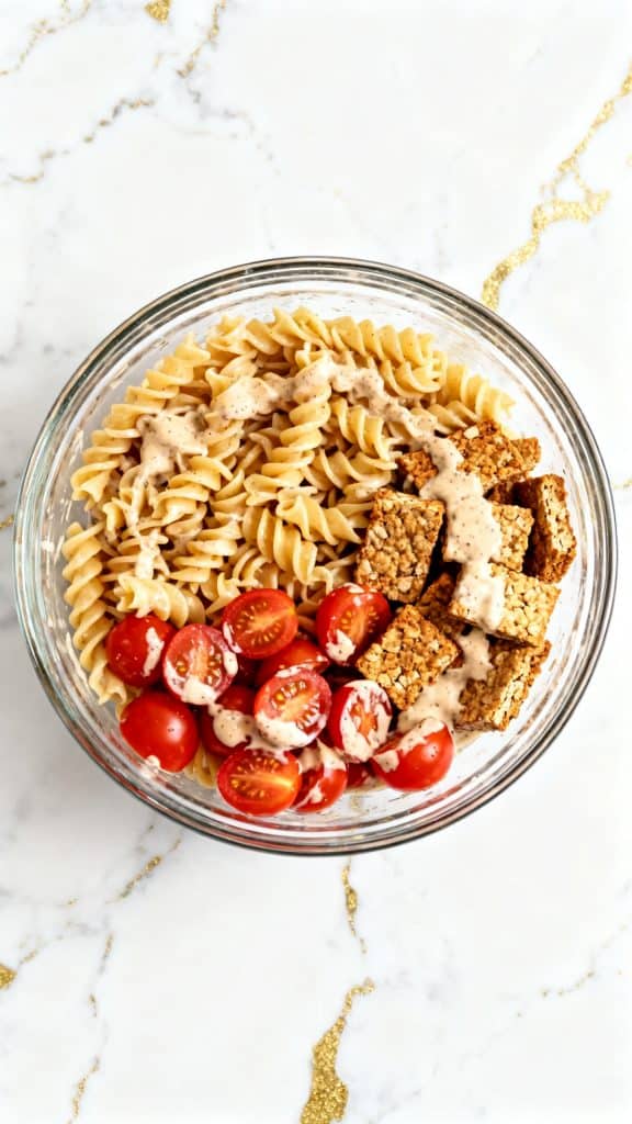 Vegan BLT Pasta Salad