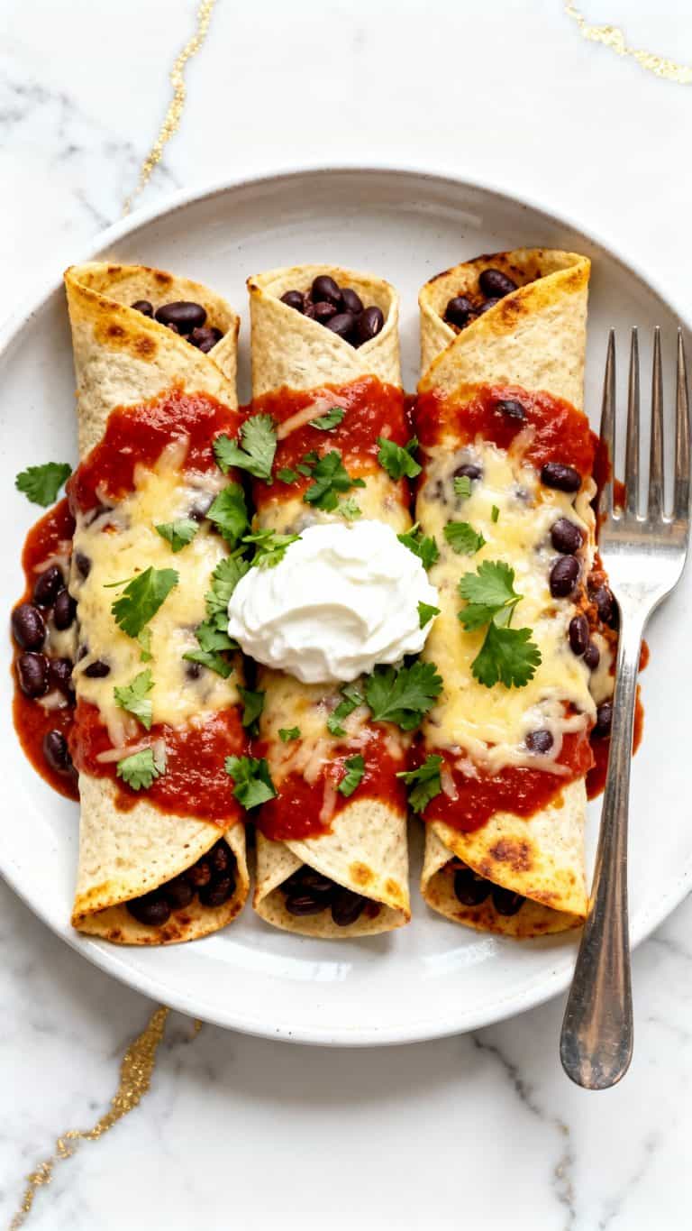 Black Bean Zucchini Enchiladas